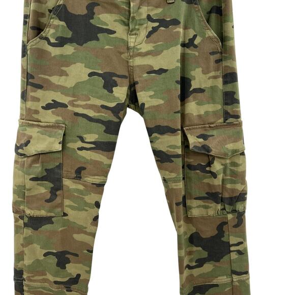 NSF Vincent Camo Skinny Leg Cargo Pant Deep Olive Camo Print Green Size 26 - Picture 5 of 13